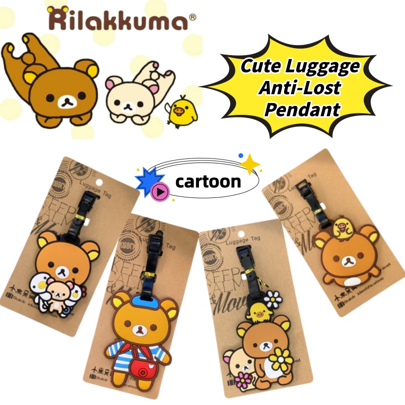 Travel Accessories In Japan - Etiqueta de Bagagem Personalizada Criativa Rilakkuma,