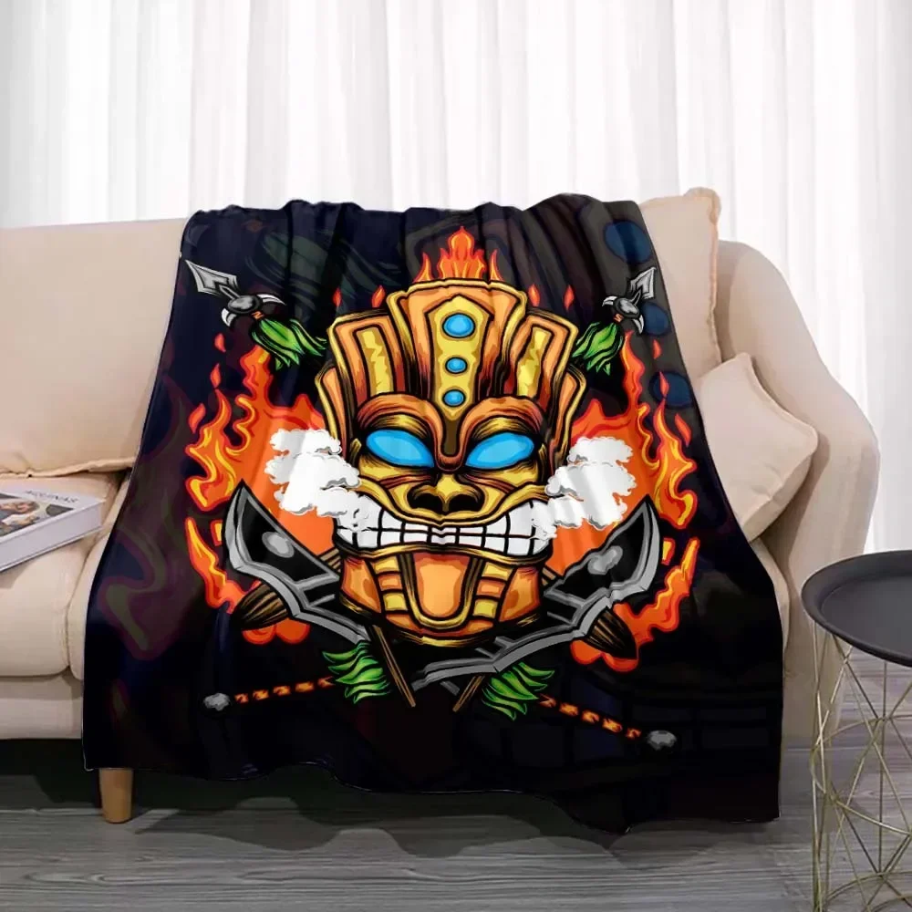 Travel Accessories Hawaii - Manta de Flanela Estilo Tiki Bar,
