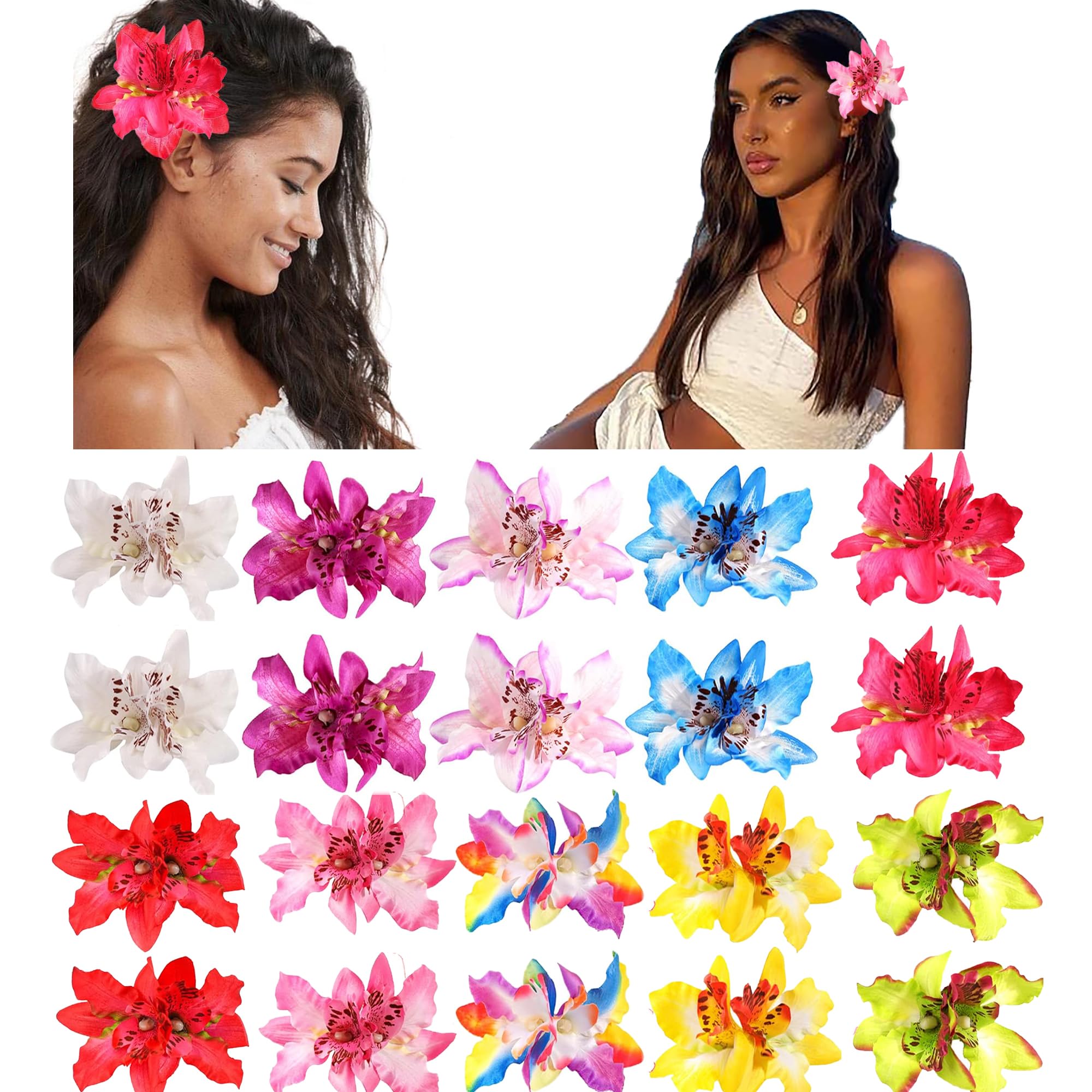 Travel Accessories Hawaii - 2 pçs havaí orquídea flores grampos