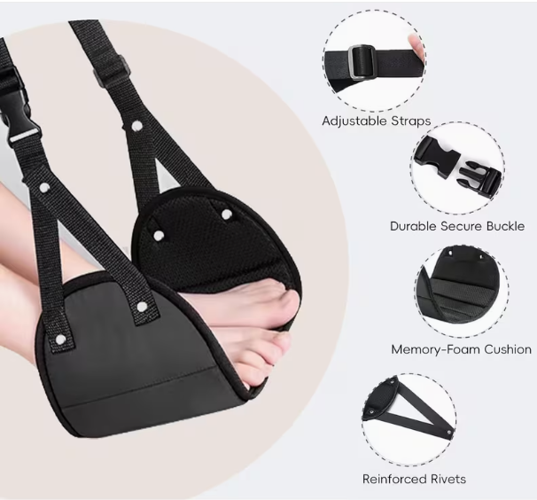 Travel Accessories Long Haul - Descanso para os pés ajustável com