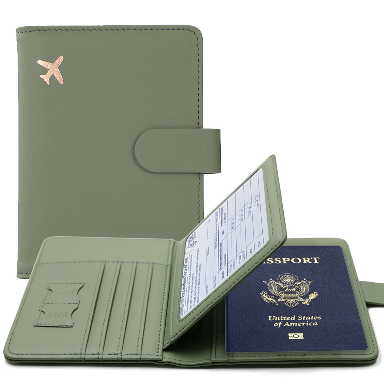 Travel Accessories Wallet - Capa para passaporte rfid, porta-passaporte multifuncional,