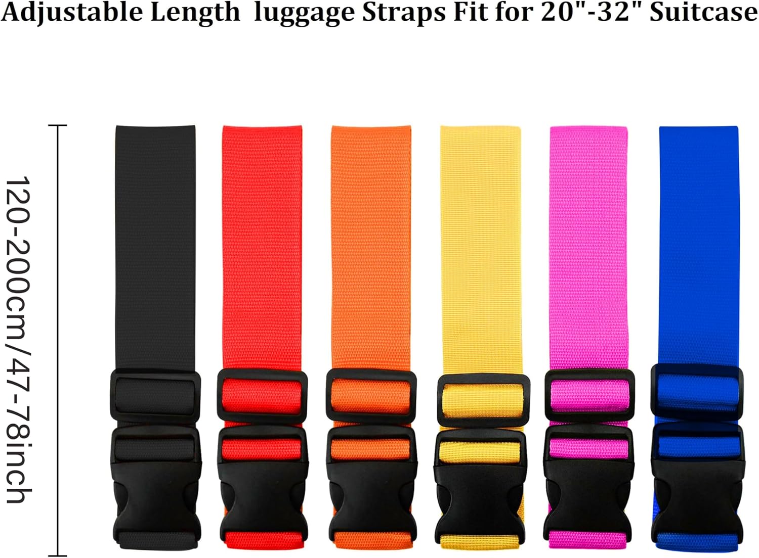 Travel Packing Cube - Cintas Ajustáveis para Bagagem em Cores