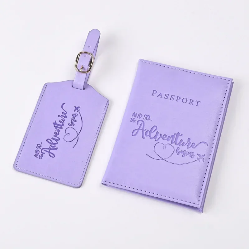 Travel Accessories Wallet - Novo roxo couro do plutônio titular