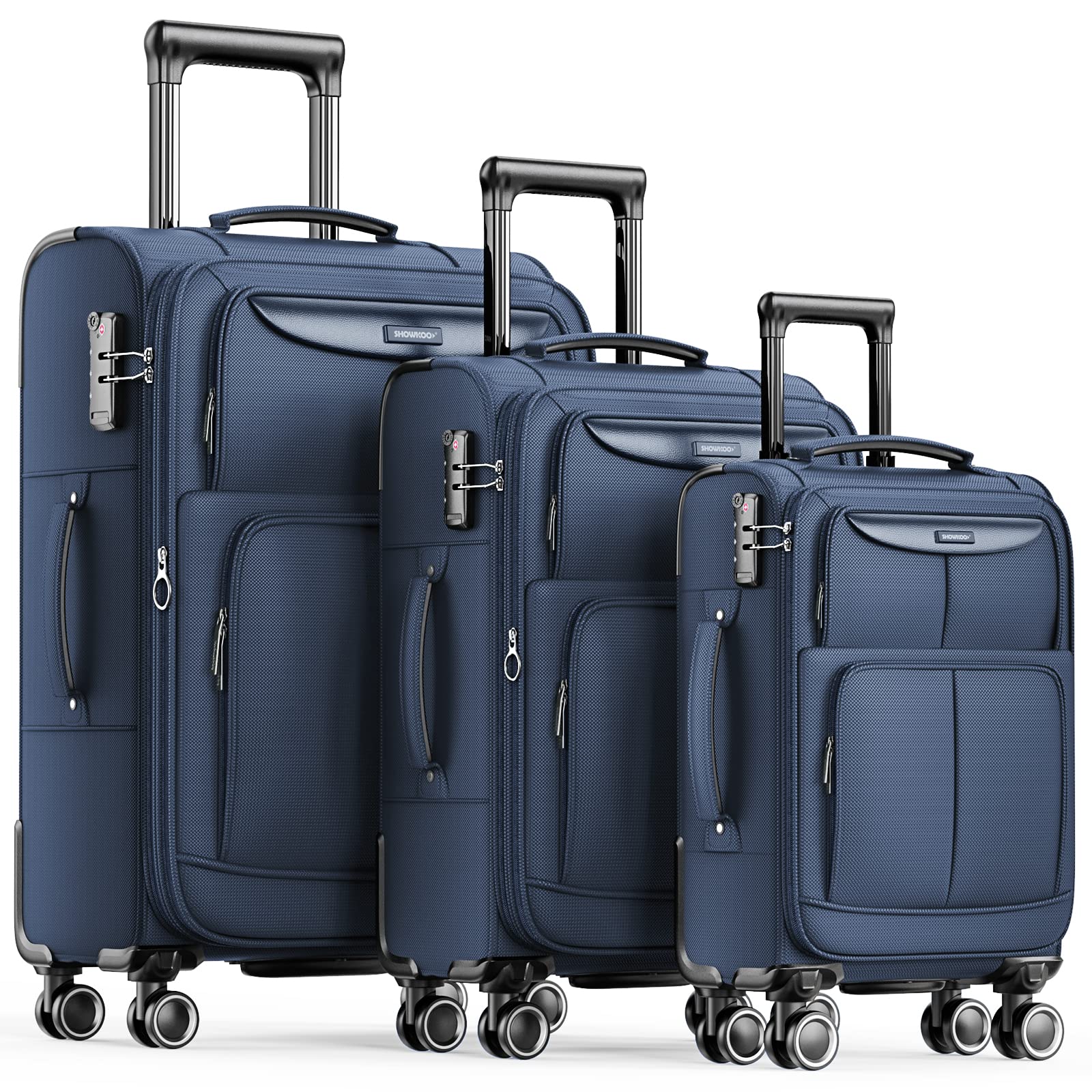 Luggage Wheel Replacement - Conjuntos de Malas SHOWKOO 3 Peças