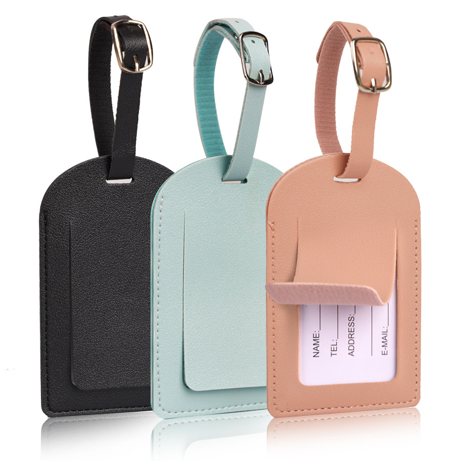 Etiquetas de Bagagem em Couro  - Travel Accessories Name avaliação e preço