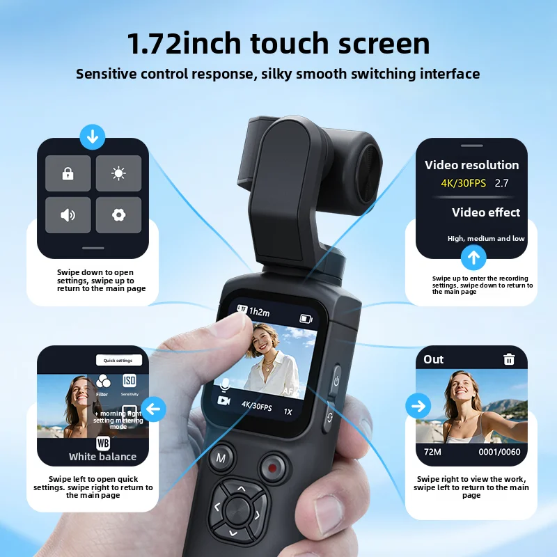 Câmera Digital Portátil de Bol - Travel Vlog Accessories avaliação e preço