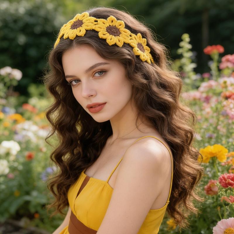 Faixa de Cabelo de Flor Tricot - Travel Accessories Hawaii avaliação e preço