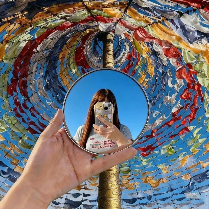 Espelho de Selfie Portátil par - Travel Vlog Accessories avaliação e preço