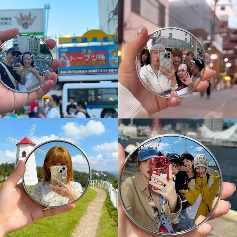 Espelho de Selfie Portátil par - Travel Vlog Accessories avaliação e preço