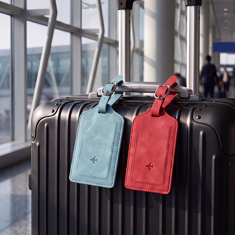 Etiqueta de Bagagem em Couro P - Travel Accessories Name avaliação e preço