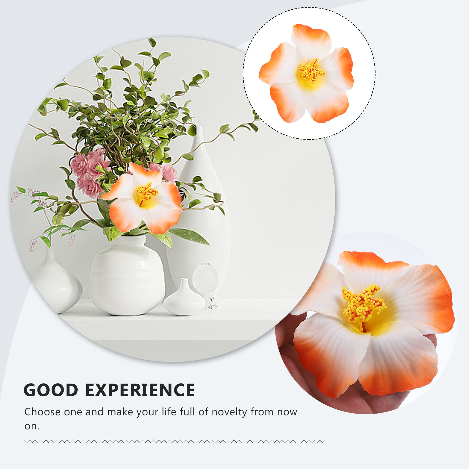 1 Peça de Flor de Hibisco Lisa - Travel Accessories Hawaii avaliação e preço