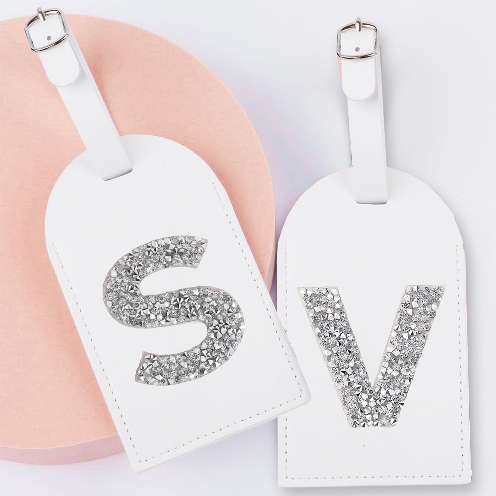 A-Z strass monograma etiqueta  - Travel Accessories Name avaliação e preço
