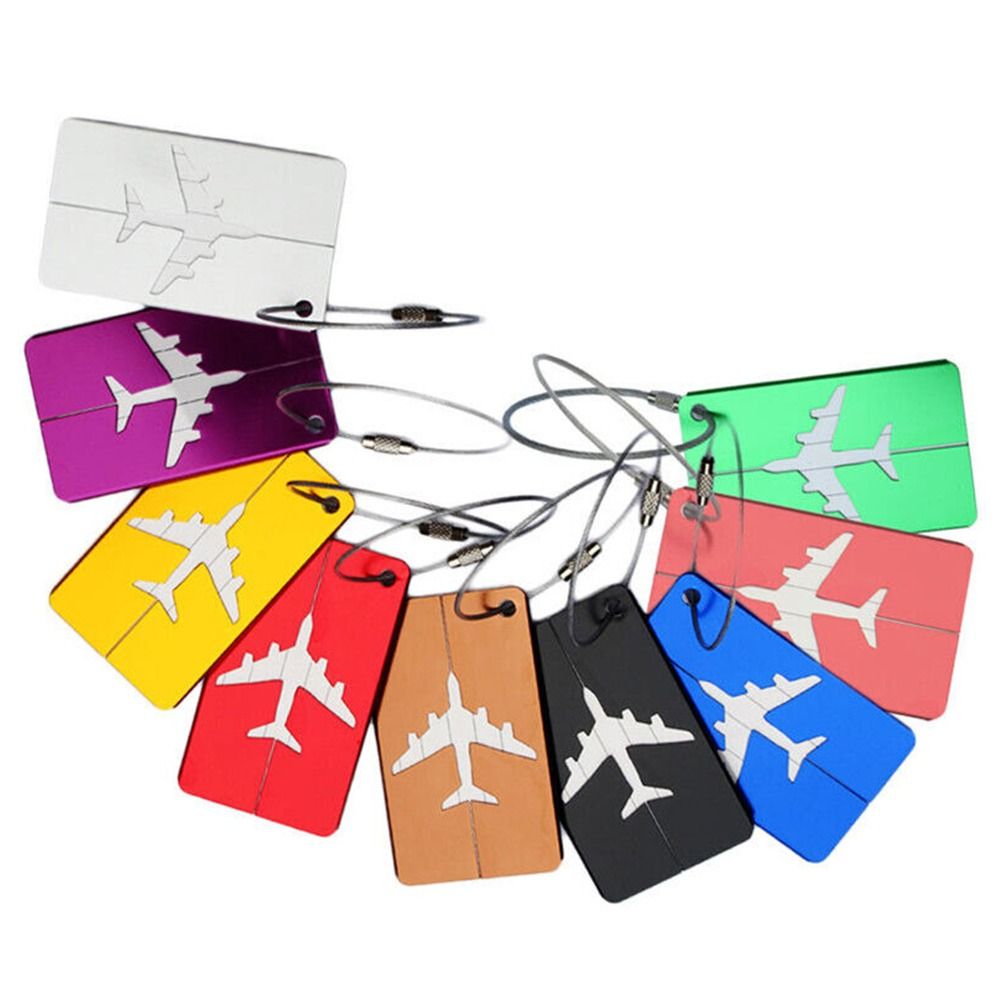 Alumínio Bagagem Tags com Cord - Travel Packing Cube avaliação e preço