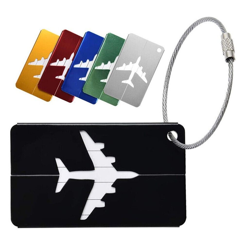 Alumínio Bagagem Tags com Cord - Travel Packing Cube avaliação e preço